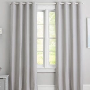 Pottery Barn Hayden Blackout Curtains. 2 total. Grey. Never used. Brand new. 84”